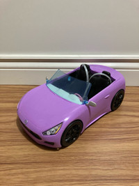 Barbie doll purple car