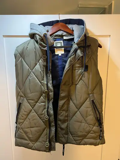 Like New G-Star Army Green Vest Men's Small, View more