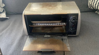 Toaster oven with bread box