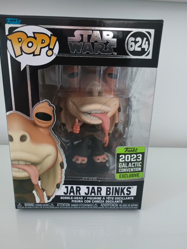 Funko Pop! Star Wars Jar Jar Binks 2023 Galactic Convention Exclusive  Figure #624