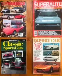 4 magazines automobiles (divers )