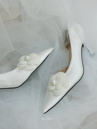 Camellia Wedding Shoes For Bride