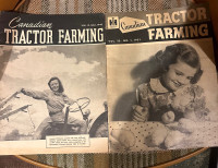 Rare Canadian Tractor Farming Magazine 1949  1951 $80 for both 