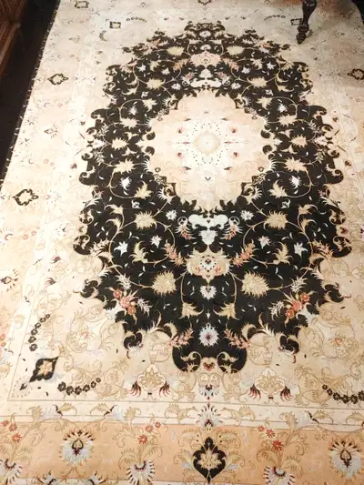 Tabriz-Iran area Rug 3x2m Hand made Wool & silk 60 Raj brand New, View more