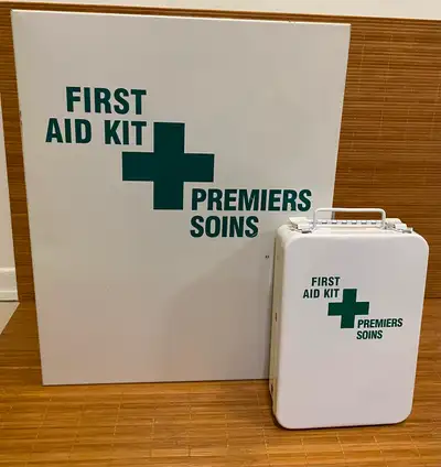 Vintage First Aid metal cabinets, View more