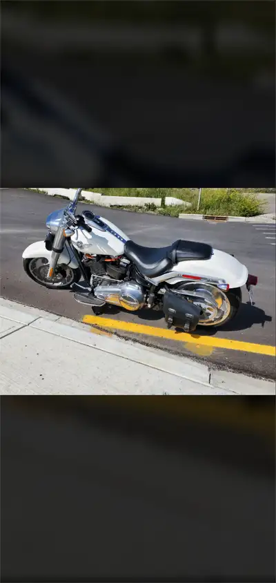 2018 Harley Davidson Fatboy 114. 1,868cc.Bike has extremely low kilometers 4500. Very fun and smooth...