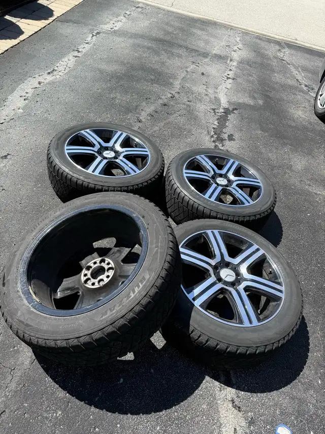Mercedes OEM GLC rims  with Bridgestone winter tires 235/55/19 in Tires & Rims in City of Toronto - Image 9