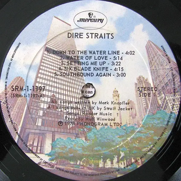 Dire Straits 1978 debut record album vinyl LP original pressing in CDs, DVDs & Blu-ray in Markham / York Region - Image 4