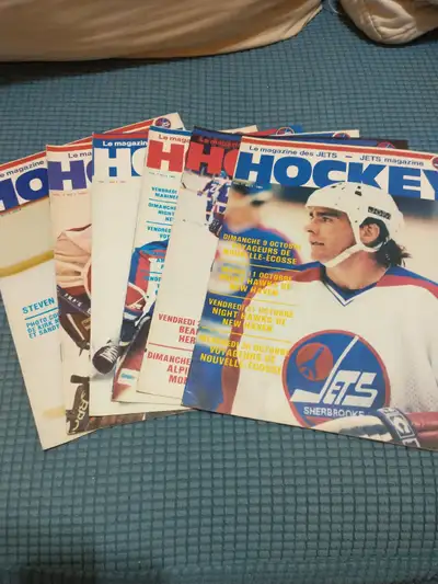 Rare 1983-1984 AHL Sherbrooke Jets 6 game programs, View more
