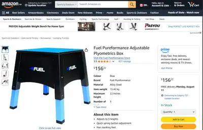Adjustable Plyometrics Box, View more
