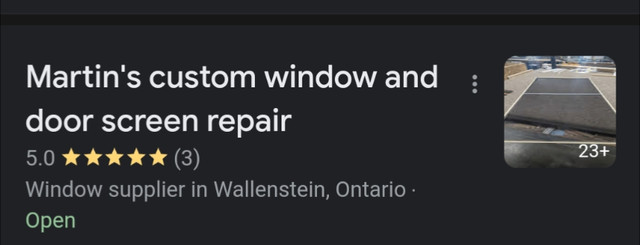 Window  and door screen repair  in Windows, Doors & Trim in Kitchener / Waterloo - Image 2
