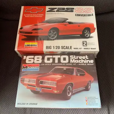 BNIB still sealed Lindberg Chevrolet Z28 SS convertible 1/20 scale kit no. 72585 - $25 Monogram '68...