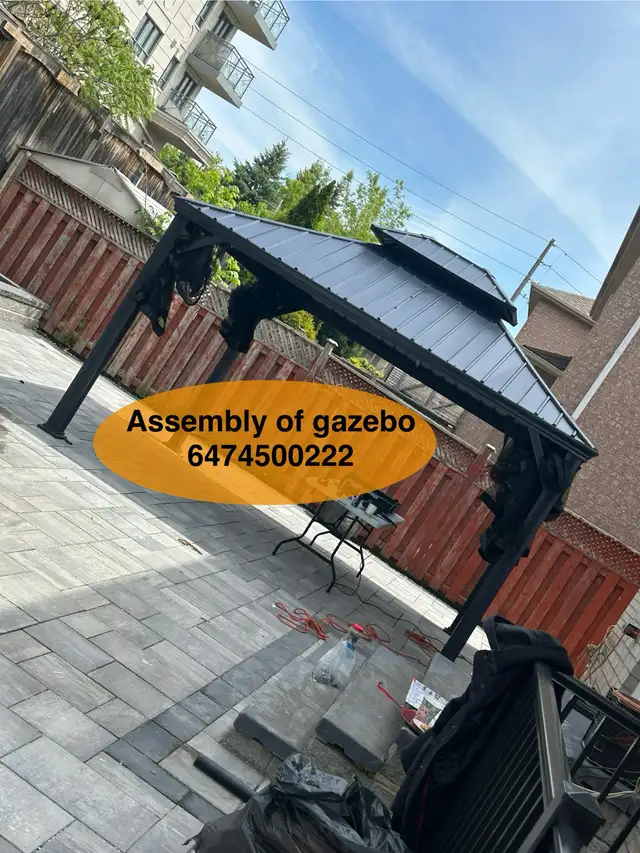 installation of gazebo in Patio & Garden Furniture in Markham / York Region - Image 3