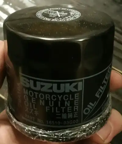 New, Genuine Suzuki Oil Filter (Fits many Suzuki motorcycles) Part number fitment: 16510-03G00 16510...