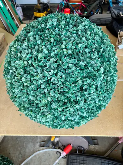 2 Artificial Decorative Topiary Spheres – Great Condition  , View more