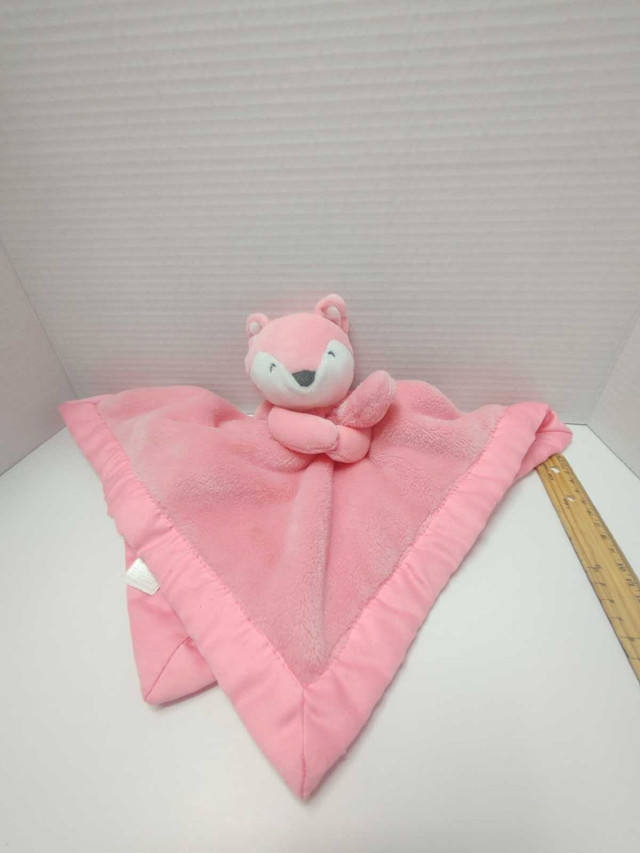 Carters Lovey Salmon Pink Fox Security Blanket  Plush Baby Toy in Toys in Brockville - Image 3