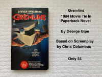 Gremlins - 1984 Papeback Novel (by George Gipe)  - only $4 !!