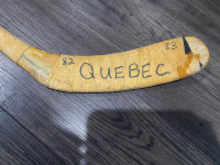 1982-83 Quebec Nordiques - Team Autographed Mark Tardif Stick