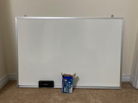 3’x2’ White board with dry erase markers and eraser