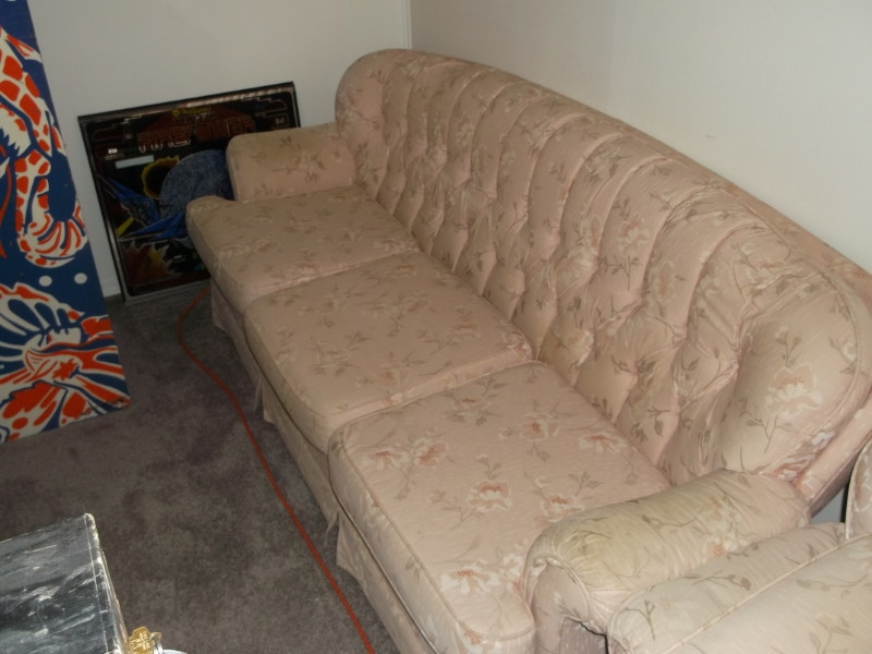 Used Vintage Couch Loveseat Chair Set Comfortable Couches & Futons