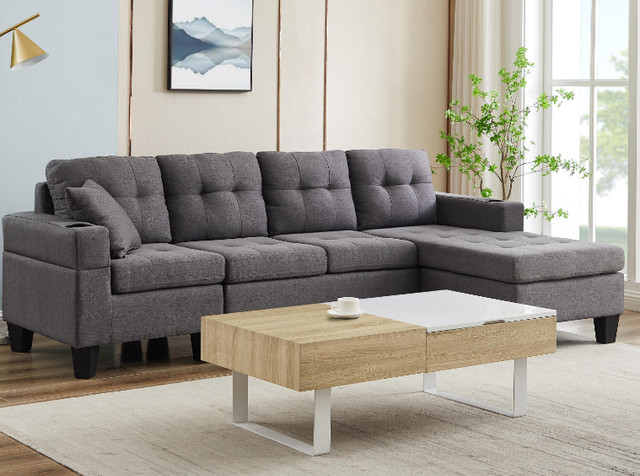 Big sale 3 & 4 seater reversible sectional sofa couch  on sale in Couches & Futons in City of Toronto