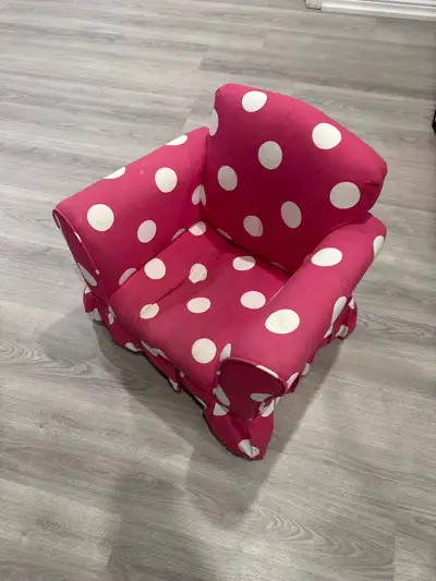Kids Toddler Armchair – Pink Polka Dot – Clean – Priced to Sell, View more