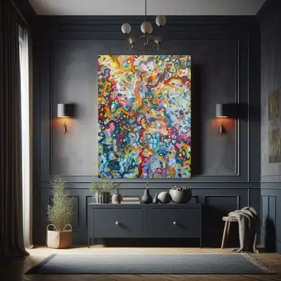 Commission a custom textured abstract painting by Laura Fabbri—crafted to reflect your space, style,...