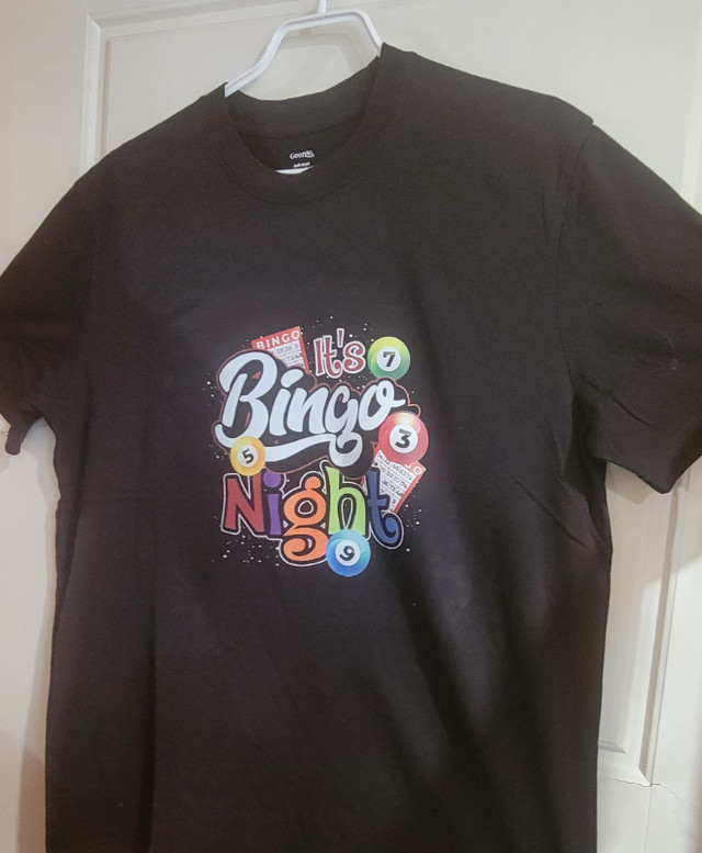 New Tshirts for sale (Bingo ,Crazy Chicken Lady , Willie Nelson in Multi-item in Miramichi - Image 2