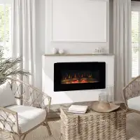 Electric Wall-Mounted Fireplace Heater
