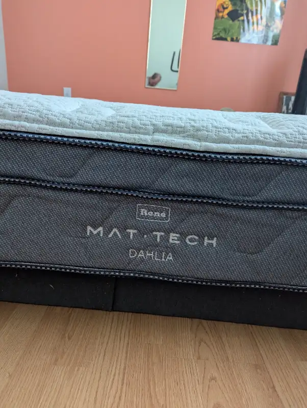 Matelas et sommier  Grand Lit ( Queen ) presque neuf in Beds & Mattresses in Longueuil / South Shore - Image 3