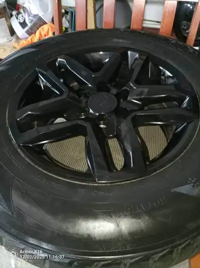 winter tires on rims