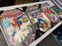 Marvel comics wall art 13” x 19” Spider-Man Hulk
