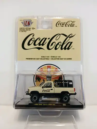 1998 GMC Sierra 1500 4X4 2022 M2 Machines Coca-Cola Series 8750 pcs 1:64 Scale $15