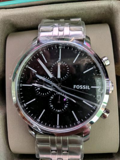 (NEW) Fossil BQ2328IE Luther Chronograph Stainless Steel Watch, View more