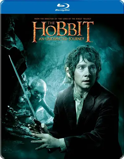 Hobbit An Unexpected Journey Blu-ray / 2DVD Steelbook Very Good Disc 1 Feature Movie in Blu-ray Disc...