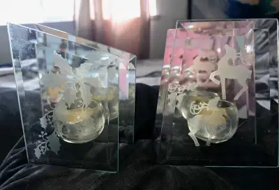 Glass Christmas Candle Holders, View more