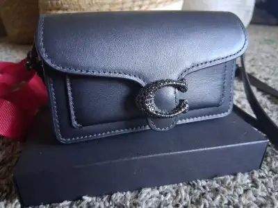 rare coach tabby 12 with black crystal hardwear, View more