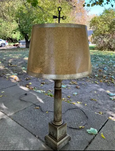 vintage  tall table lamp, View more