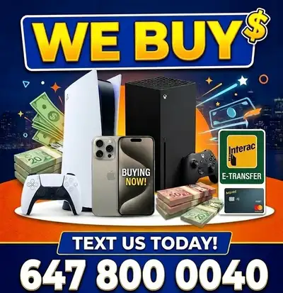 Fast Cash for Your Tech! Looking to upgrade or just need some extra room? We are buying your new or...
