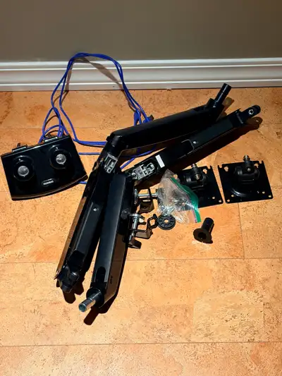 Dual Monitor Stand - Adjustable Gaming Monitor Mount for Two, View more