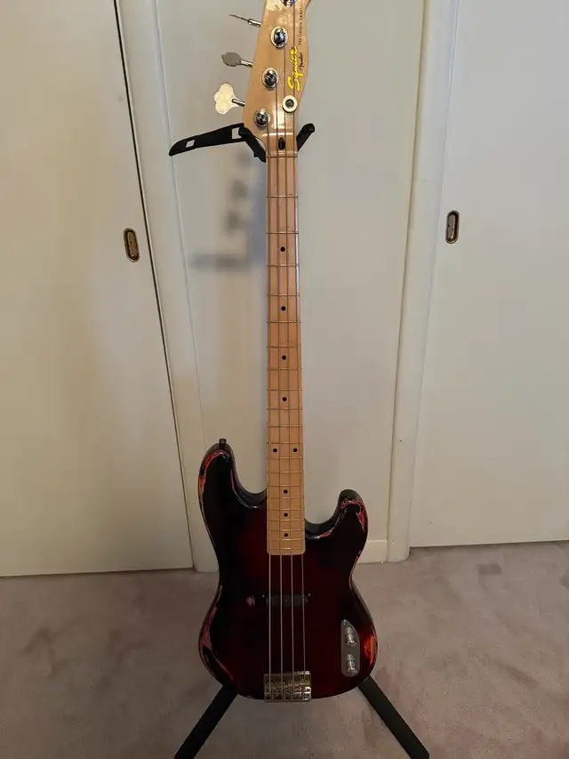 Fender Squier Bass Guitar in Guitars in North Bay - Image 2