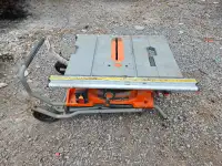 RIDGID 10 Inch Table Saw With Folding Stand - Online Auction