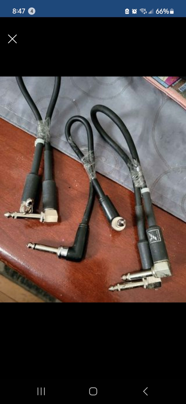 Guitar patch cords in Amps & Pedals in Saint John