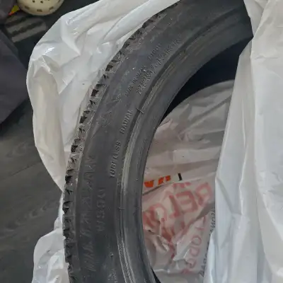 3 tires available. No rims. See pictures. If the ad is online then they are available.