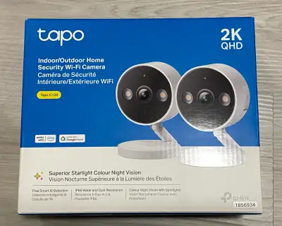 TP-Link Tapo C120 Indoor/Outdoor Wi-FI Home Security Camera - 2 , View more
