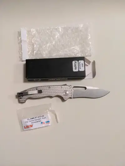 Demko Knives AD20S Textured Ti, View more