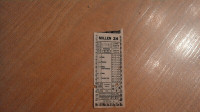 Vintage Billet de transfert autobus Montréal  1967  030522 -B300