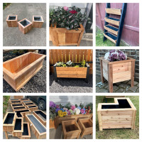 Handcrafted Cedar Planters & Raised Garden Beds. Taking Orders