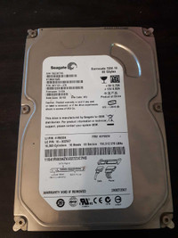 80 GB Seagate SATA hard drive