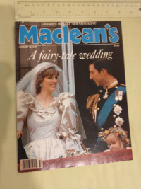 Maclean's Aug 10, 1981 - Lady Diana and Prince Charles' wedding